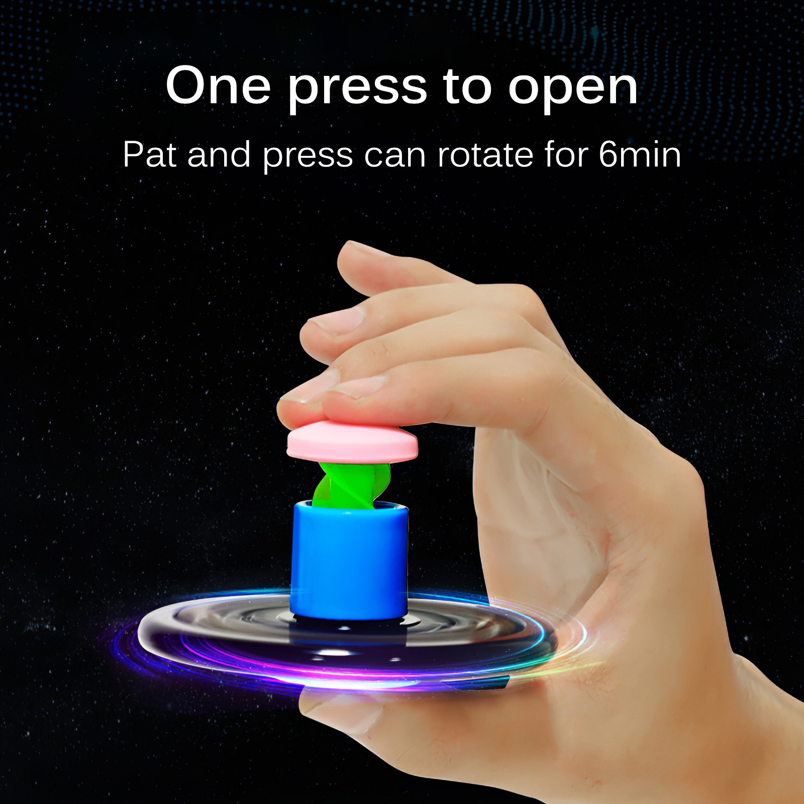 Superimposed Spinning Toy Bearing Spinning Toy Fidget Spinning Stress Relief Toys Kinetic Gyroscope Durable Plastic Home Stres