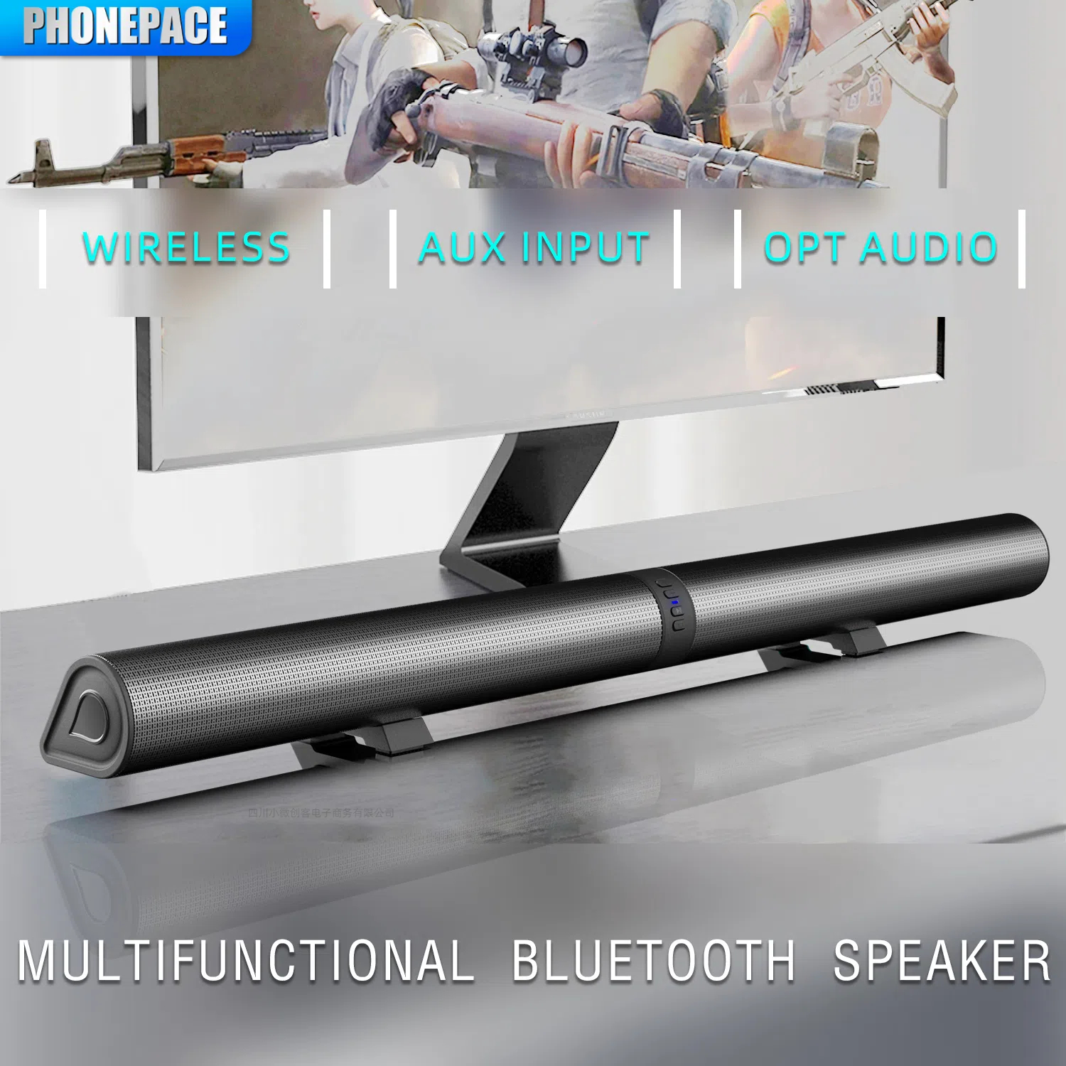 Tv-ljudbjälke hemmabio ljudsystem bluetooth-högtalare datorhögtalare för tv-ljudbjälke box subwoofer radio