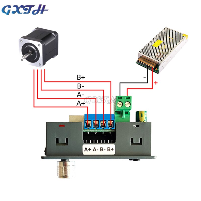 DC5-30V 4A Drive Integrated 42 57 Stepper Motor Forward And Reverse Control Drive Angle Pulse Speed PLC Serial Communication