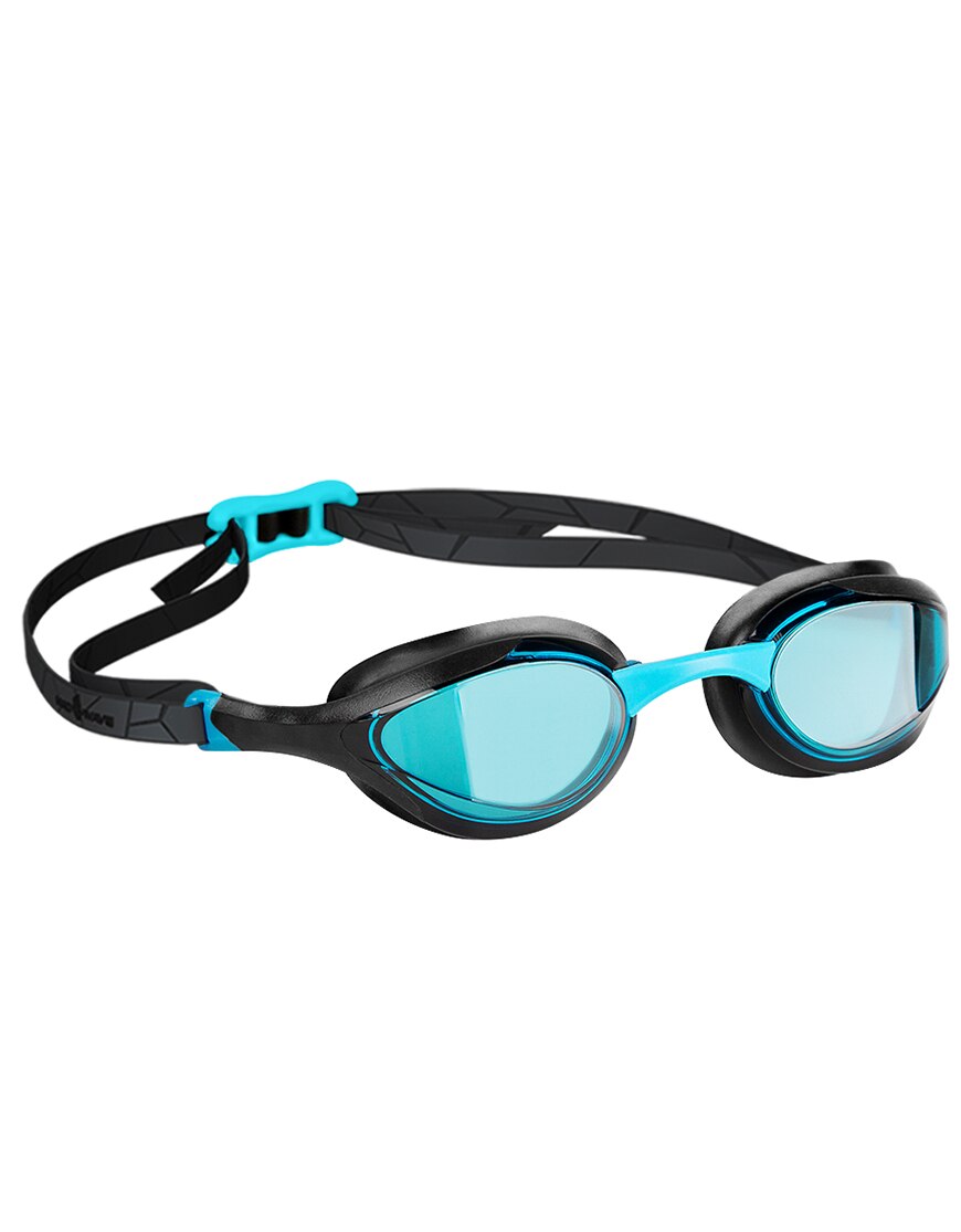 Madwave adulto nuotare Goggle Occhiali anti-nebbia Impermeabile Gara di Nuoto Occhiali Professionale Occhiali da vista di Trasporto libero: ALIEN-blu