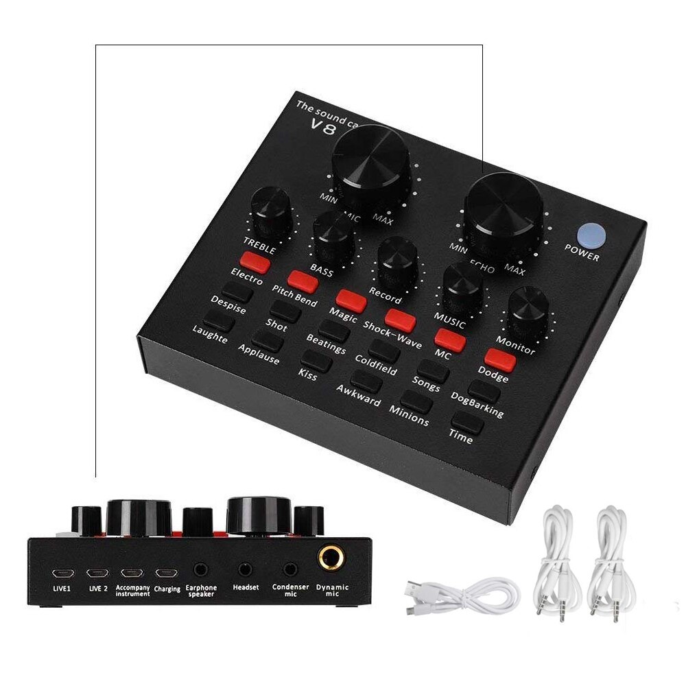 EUROXANTY®| Sound card | Sound card V8 | External sound card | Microphone | Audio Interface |