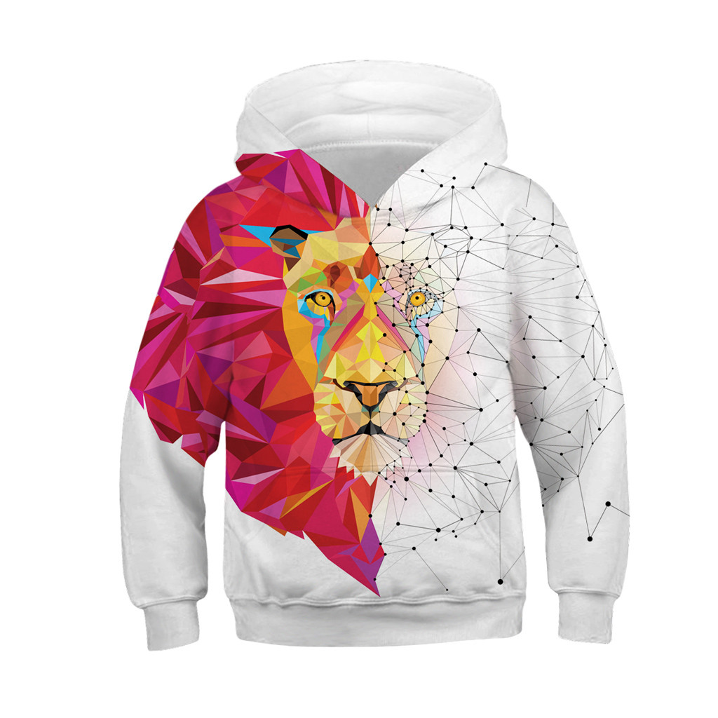2019new Kinderen hoodie sweatshirt winter Kids Jongen zuigeling shirt Babykleertjes koele katoen splice 3Dprint Kleding L5010918