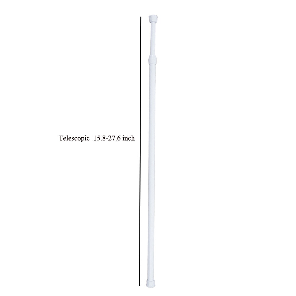 Frühling Geladen Erweiterbar Teleskop Netto Schleier Spannung Vorhang Schienen Pol Stange Stangen Aluminium legierung Größe Optional 55 cm-90 cm