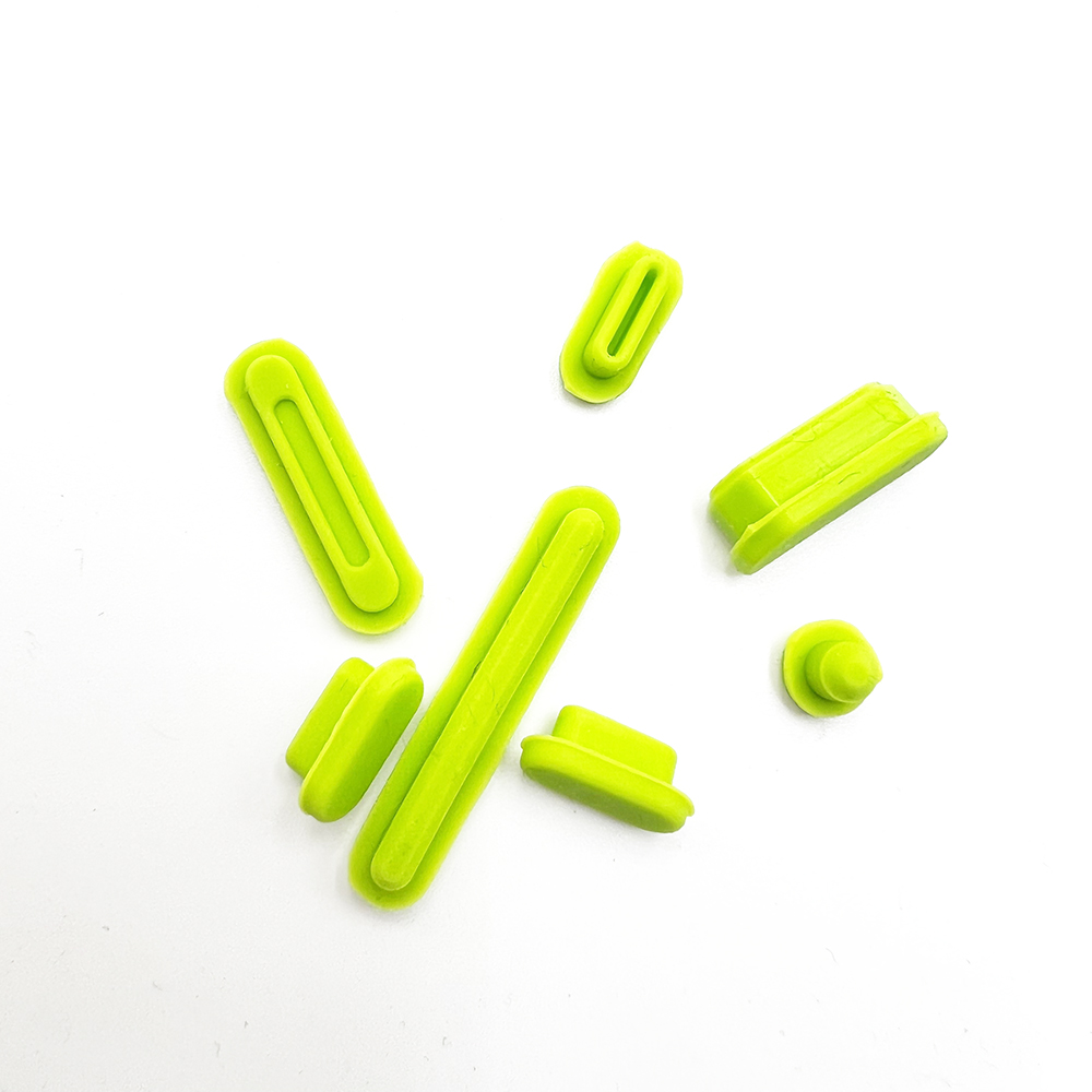7PCS Dust Plug Cover Dirt Plug Cups Set for MacBook Pro 14/16 inch Air M3 M2 M1 A2779/A2442/A2780/A2485/A3113/A3114/A2681/A2941: green / 12"
