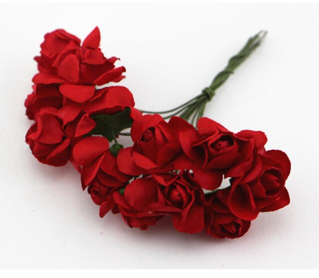 Suef 1Pc Handgemaakte Papier Mooie Bloem Doos Papieren Bloem Simulatie Trompet Rose Bruiloft Decoratie Bloemen @ 3: H 1pc