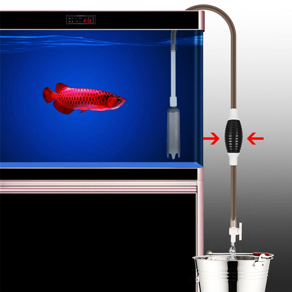 Siphon, réservoir à poisson, outils de nettoyage manuel, tuyau d'aspiration de gravier, cylindre de suspension, aspirateur de gravier desander