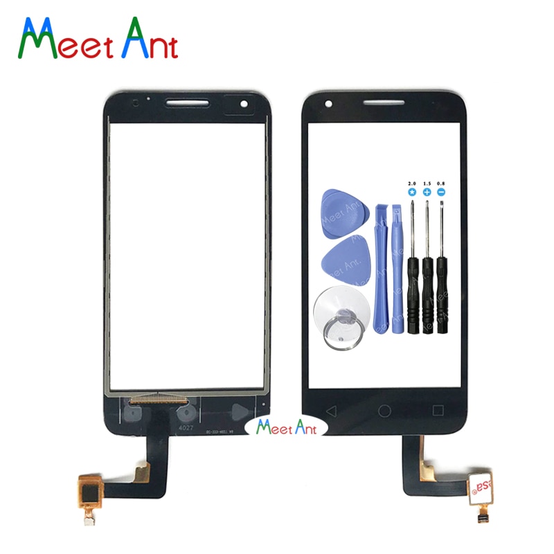 per Alcatel uno tocco Pixi 3 4.5 4027D 4027X5017 OT5017 VF795 OT4027 4027 tocco schermo Digitizer Sensore Esterno obiettivo di Vetro Del Pannello