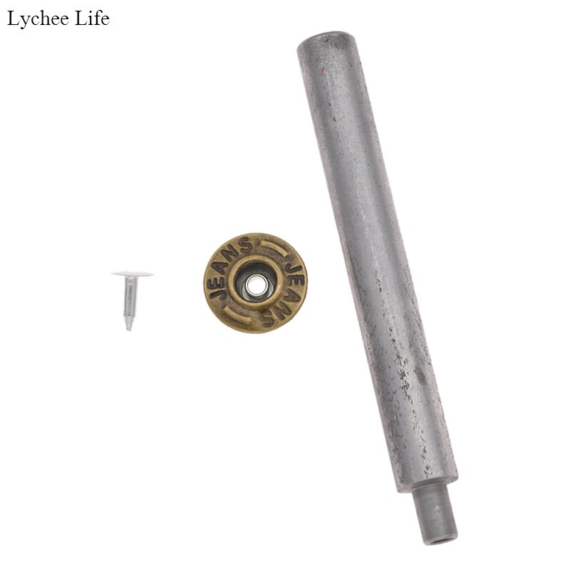 Lychee Life-tachuelas metálicas para pantalones vaqueros, tachuelas con botón a presión, remache, NO cosido, accesorios de ropa hechos a mano, 20 Uds.