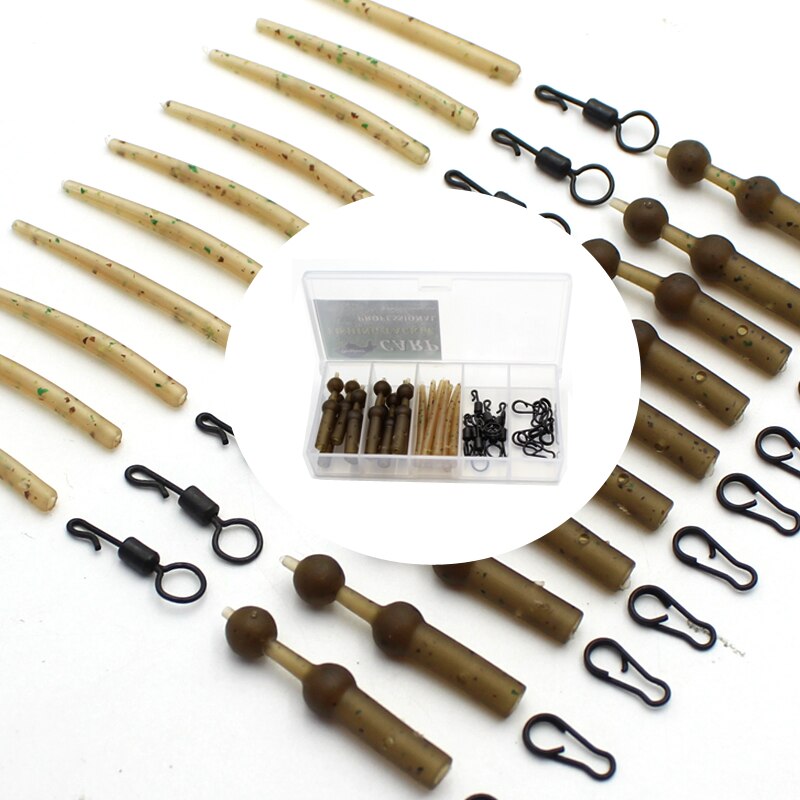 Carp Fishing Accessories Set for Helicopter Rig Chod Heli Buffer Sleeves Quick Change Swivel Line Aligner Multi Clip Kit Tackle