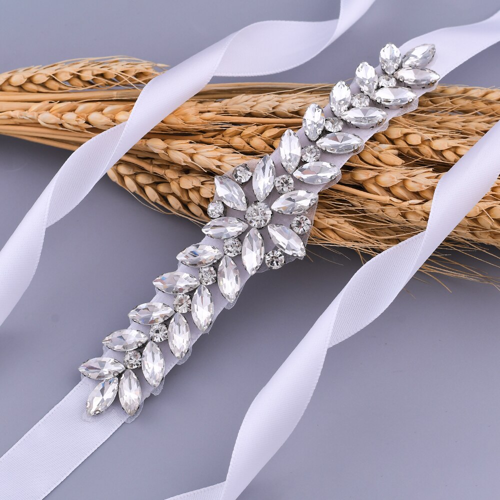 TRiXY S69 Hochzeit Gürtel Strass Gürtel Splitter Diamant Gürtel Braut Gürtel Hochzeit Kleid Zubehör Ehe Braut Braut Schärpen