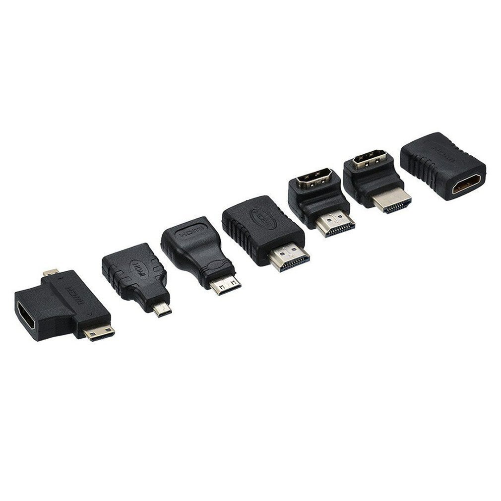 7 stücke 2 in 1 HDMI Adapter kit HDMI Mini Micro Adapter Extender Konverter Stecker Kits für HDTV