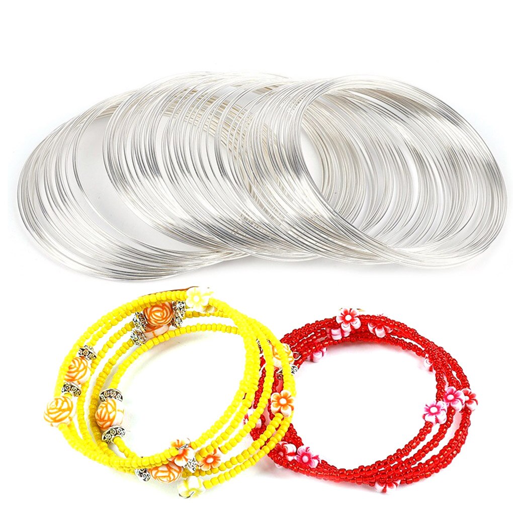100 Cirkels Sieraden Wire Bangle Armband Maken Kralen Wire Wrap Diy Sieraden Maken Ketting Geheugen Koord