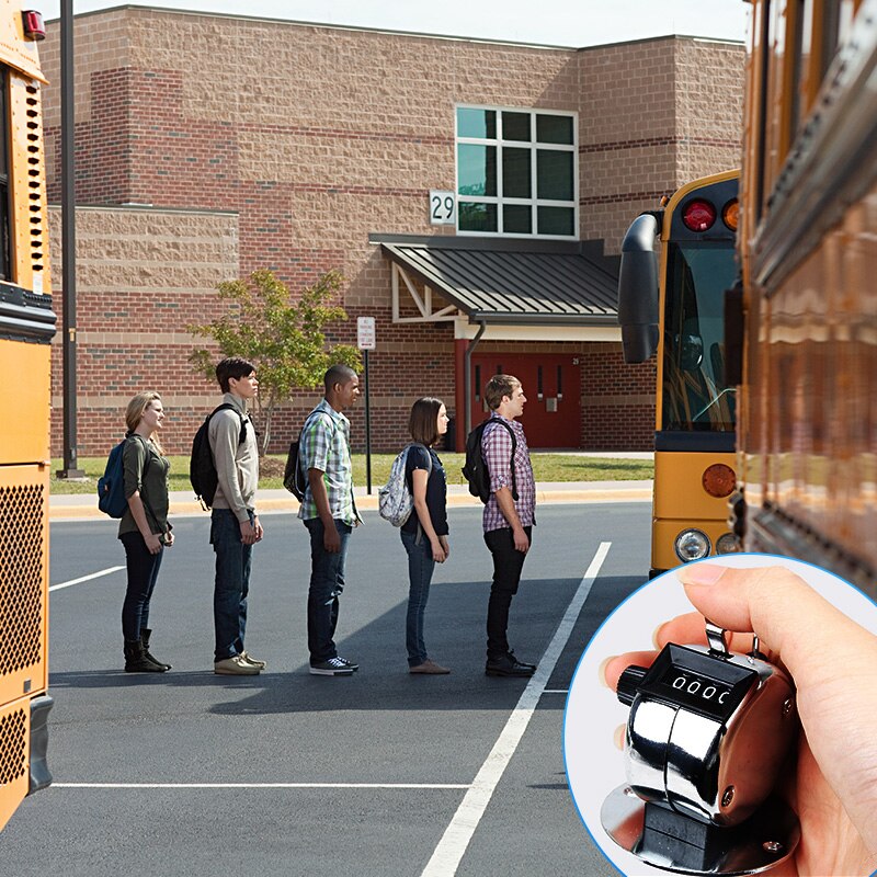 Mini 0-9999 Counter Metal Case Manual Four-Digit Counter Hand Tally Counters Clicker Measuring Tool 4 Models with Thicker Base