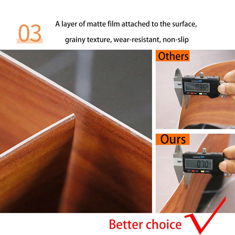 10Pcs Floor Sticker Waterdichte Pvc Hout Textuur Decoratieve Tegel Stickers Thuis Board Decor Slaapkamer Woonkamer Diy Kamer Renovatie