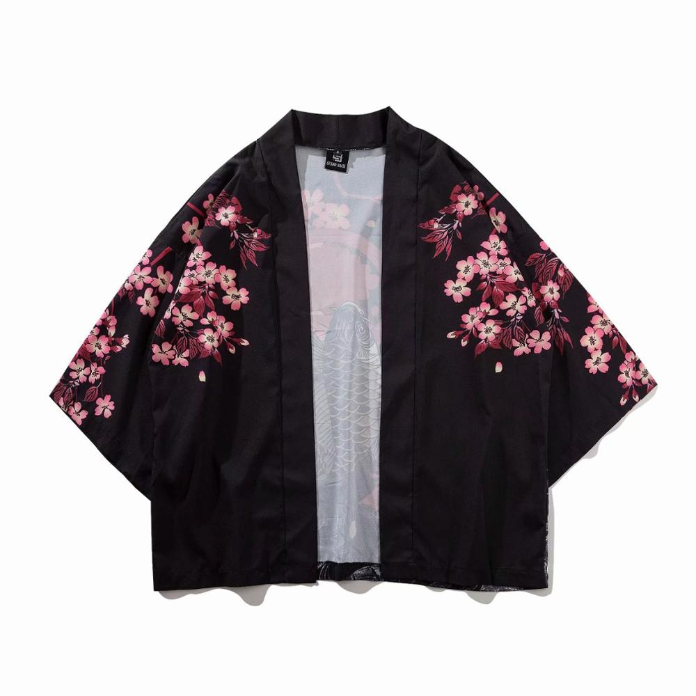 Yukata haori men Japanese kimono cardigan men samurai costume clothing kimono jacket mens kimono shirt yukata haori