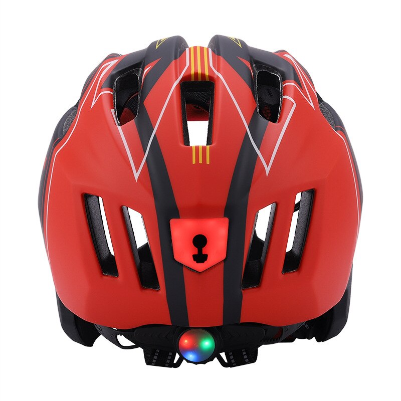 Kinder Volle Gesicht Helm Mit Rote LED Licht Kinder Fahrrad Helm Kind Helm Radfahren MTB Fahrrad Skateboard Roller Skating Helm