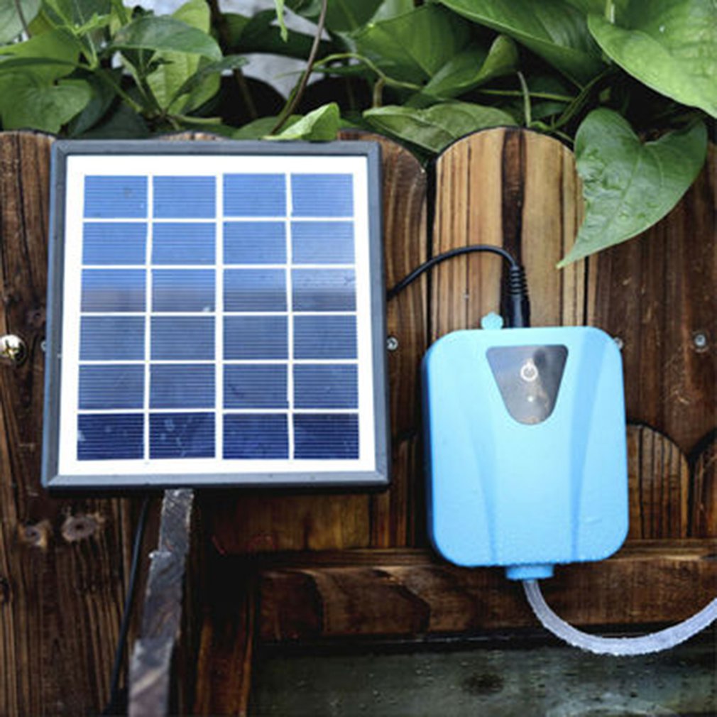 Solar Powered Oxygenator Water Oxygen Pump Air Pump Aerator Pond Fish Tank Pump Long-Term And Intermittent Oxygenation