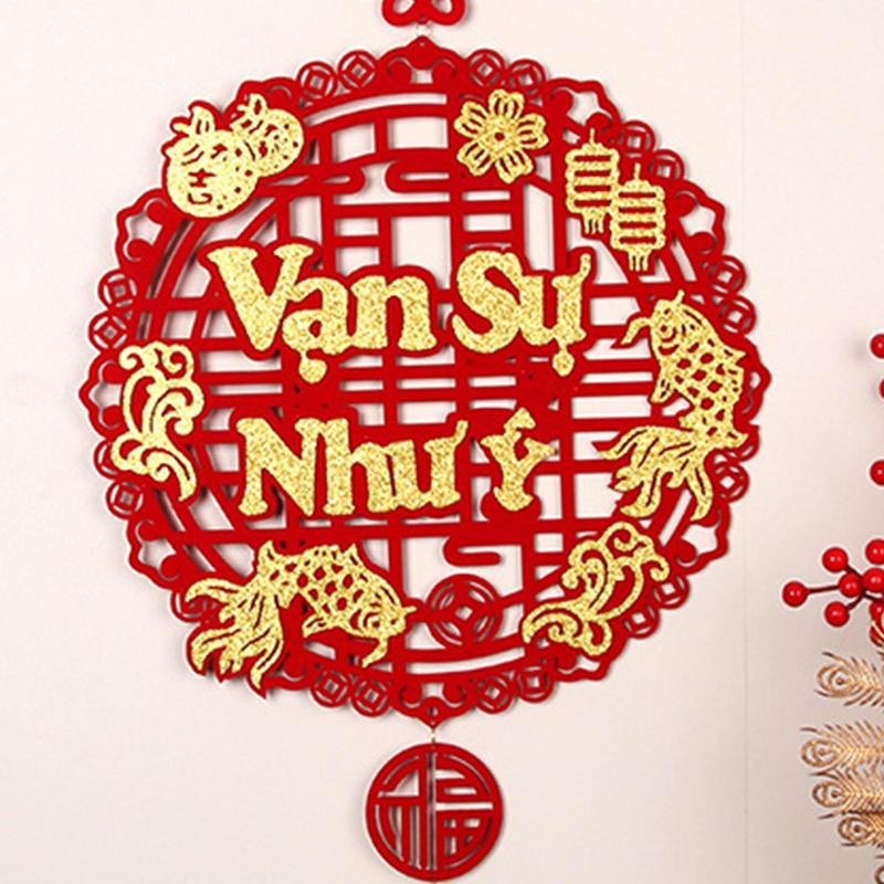 Vietnamese Year Decorations Red Year Home Decoration Spring Festival Decorations Unique Decorative Ornaments Lucky