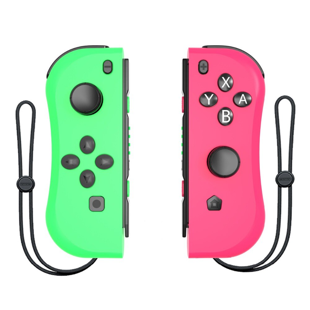 Wireless Controller for Nintend Switch Including vibration and sensor functions can be used through wired and Bluetooth: Green and pink