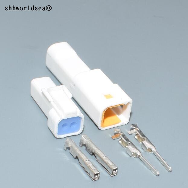 shhworldsea 0.7mm JST 2 Pin Way male female automotive connector plug housing for Benz BMW 02R-JWPF-VSLE-S 02T-JWPF-VSLE-S