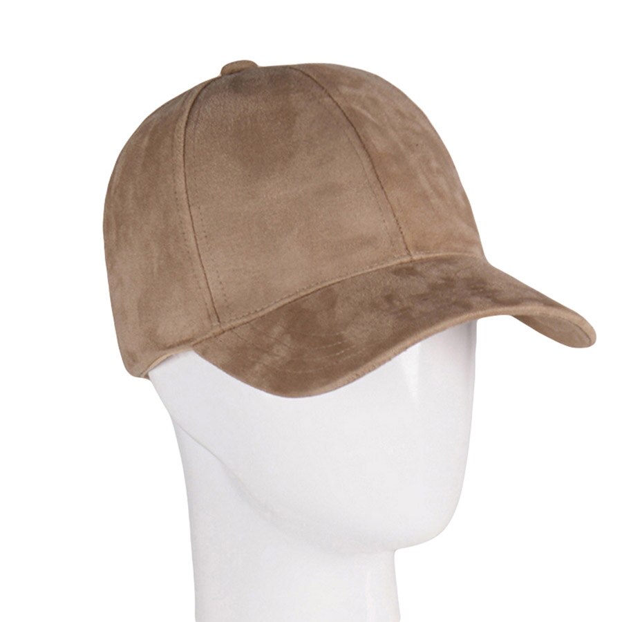 Brand Baseball Cap Women Cap Street Hip Hop Caps Suede Hats for Ladies Black Grey Baseball Cap: Khaki