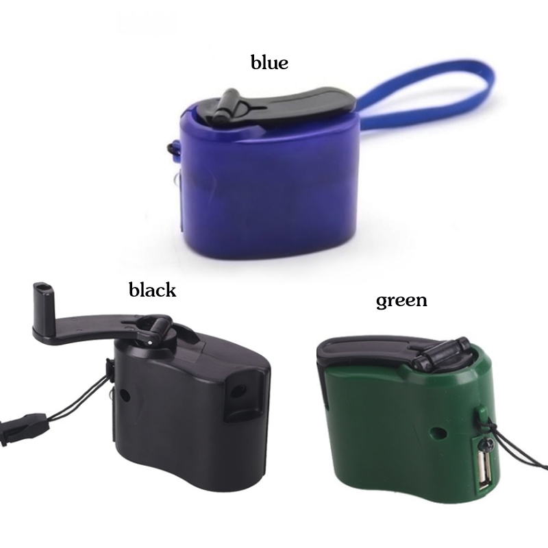 Portable Hand Crank Emergency Hand Power Dynamo Hand Crank USB Charging Charger For Iphone SANSUNG