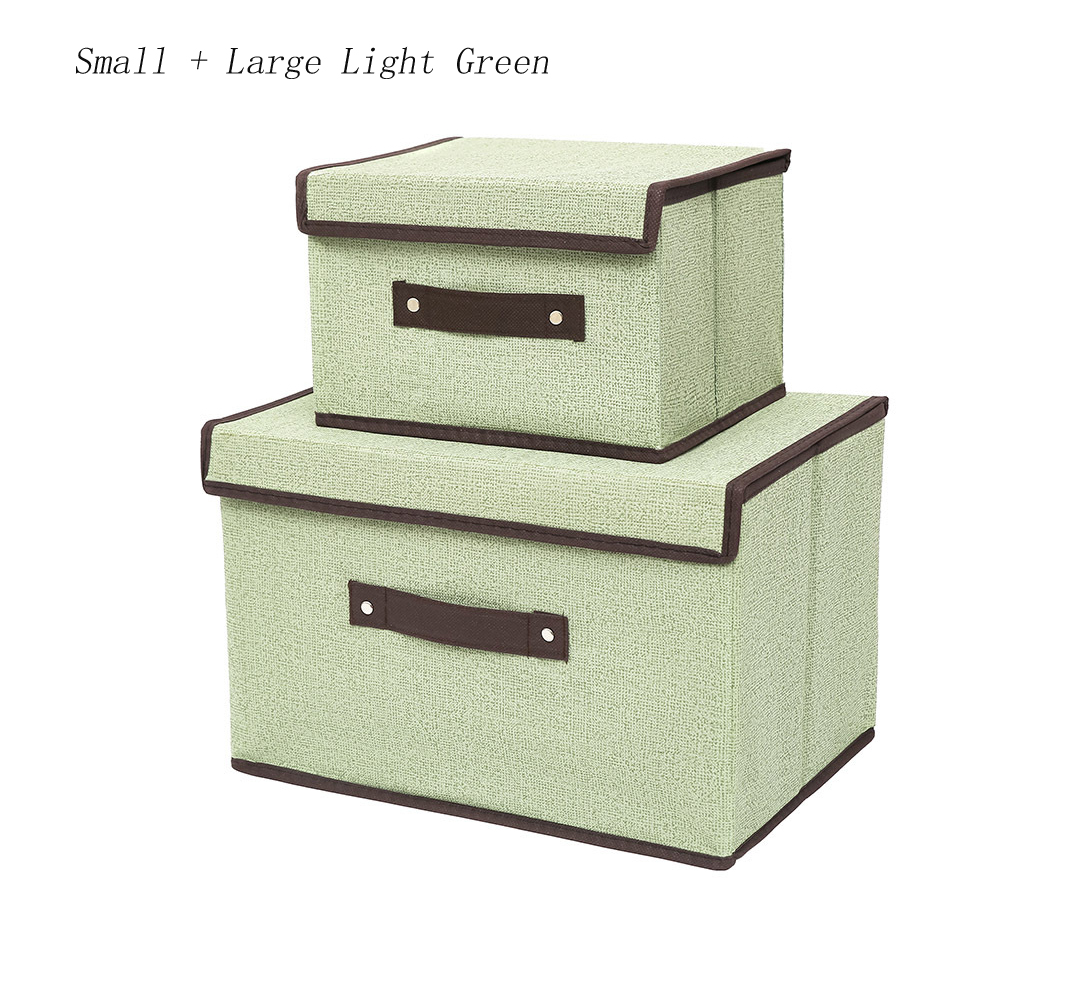 1-2Pcs Clothing Storage and Organization Sundries Organizer for Underwear Dustproof Non-woven Multi-function Foldable Box Home: 透明色