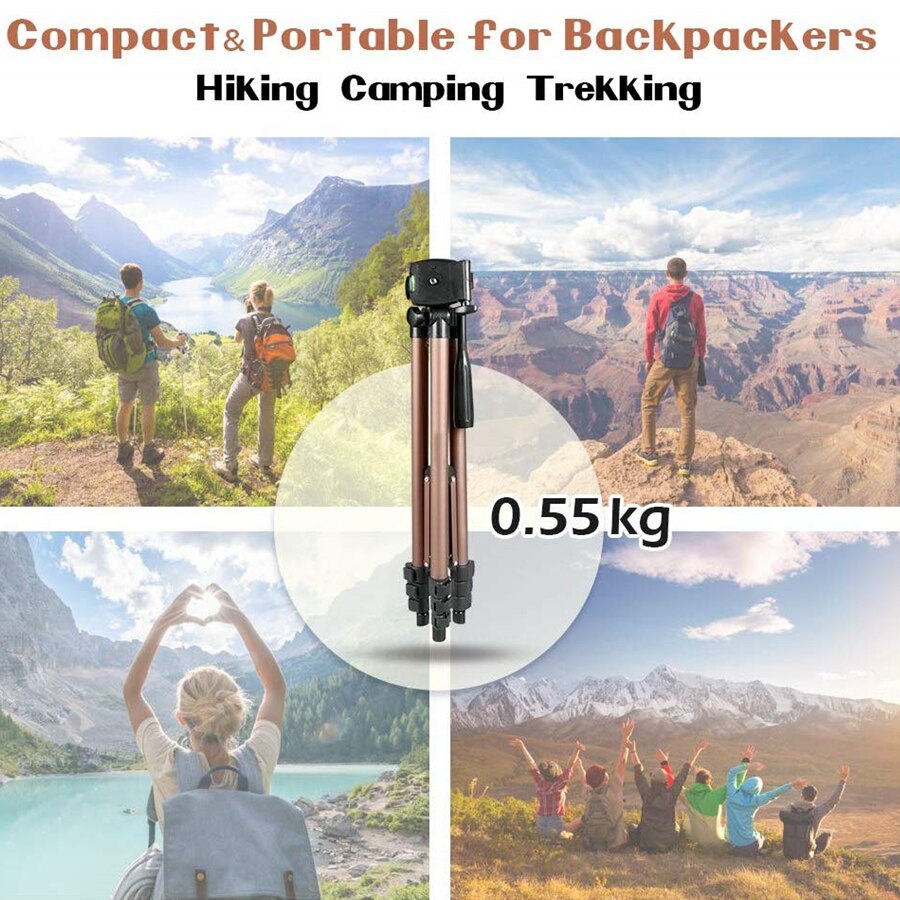 Camera Tripod for Cellphone Universal Portable Photographic Tripode Mini Tripod for Travel Lightweight Camera Stand