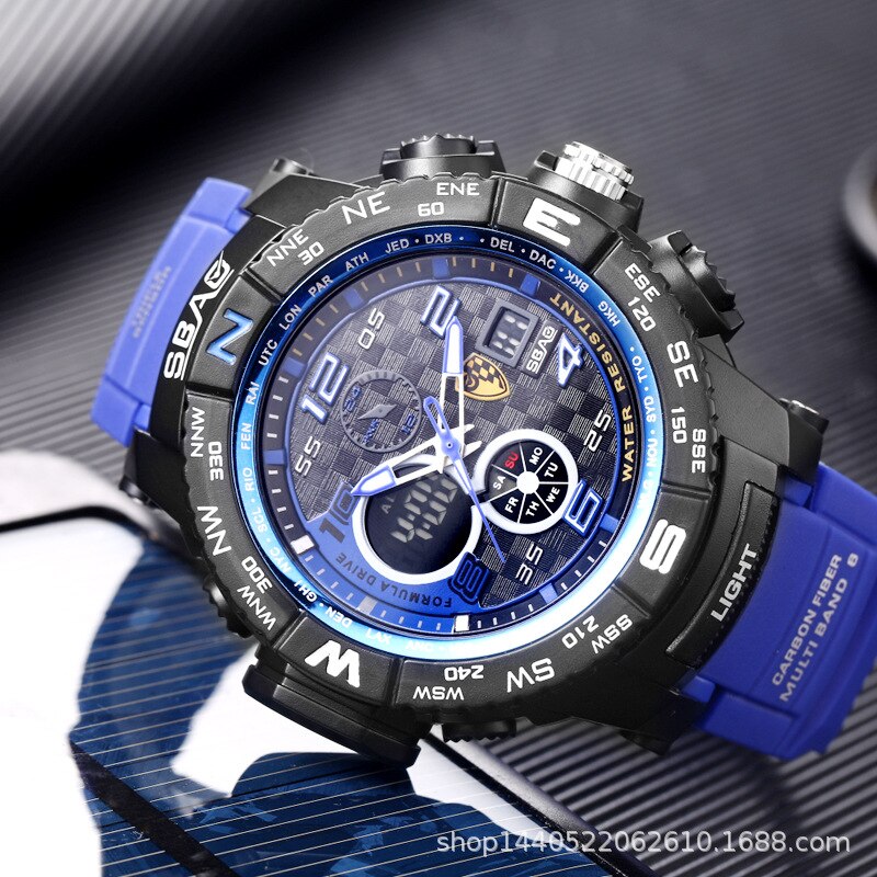Sbao Sport Watch Men Top Brand Luxury Famous Male Clock Electronic Led Digital Wrist Watches For Hodinky Relogio Masculino