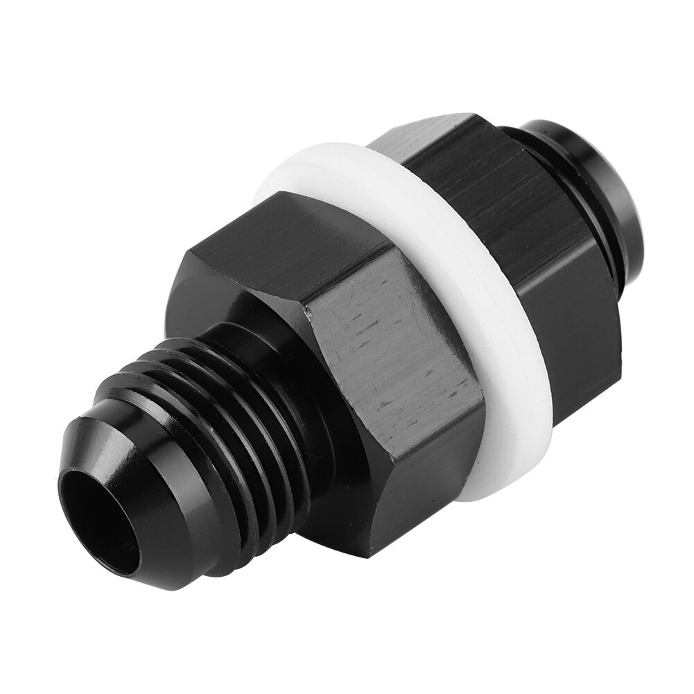 AN6 Bulkhead Fitting Flare Fuel Cell Adapter with PTFE Washer for Most Fluids Flare Bulkhead Adapter Car Truck Parts