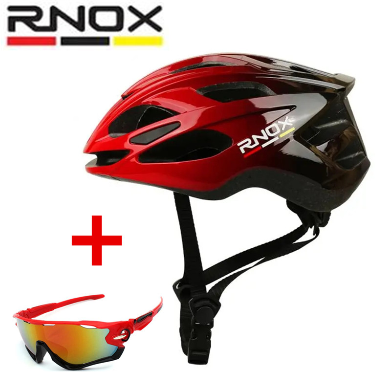 RNOX Neuer ultraleichter Fahrradhelm, Sicherheitskappe, Fahrradhelm für Damen und Herren, Rennrad, Ausrügestochen, Rennrad, MTB, Erwachsene, Fahrradhelme: violett