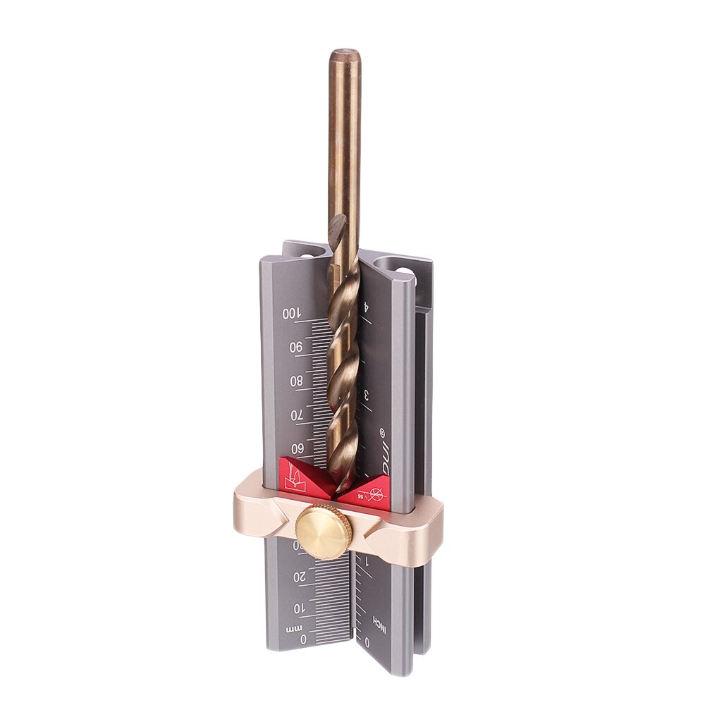 3-In-1 Multifunction Measuring Gauge Drill Bit Angle Depth Measurement Gauges Table Saw Router Height Survey Woodworking Tool