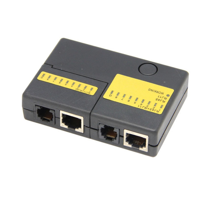 Pocket LED Ethernet 4 Poort RJ45 RJ11 Cat5 Netwerk LAN Kabel Tester