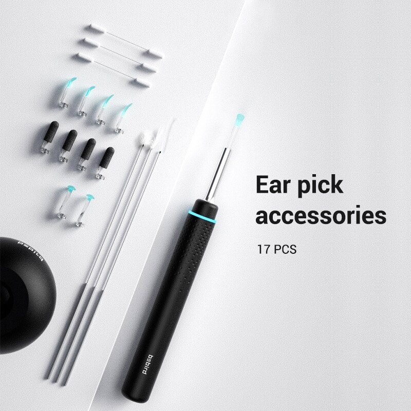 Smart Visual Ear Stick Set In-Ear Cleaning Endoscope 300W Ear Picker Tool Set with Accessories