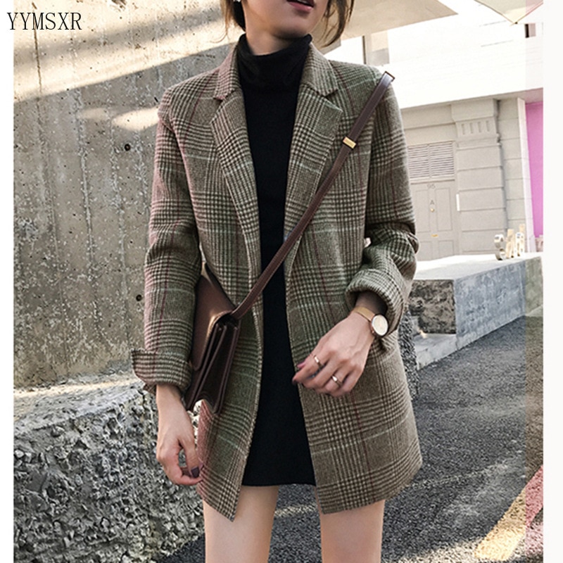 Vhersily Damen Jacke Karomantel - Warm & Stylisch Für Herbst & Winter