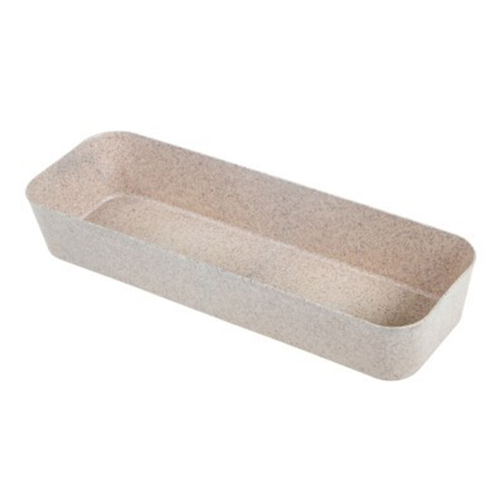 1pc vetefiber kökslådor förvaringsbricka avdelare förvaringsorganisator förvaringslåda nedbrytbar 26.4*8.8*4.3cm: Wwg 3077