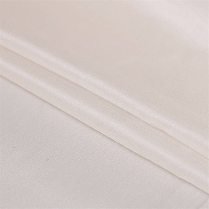 1 meter mulberry silke organza tyg gasväv tecido för naturligt siden hantverksmaterial: 20