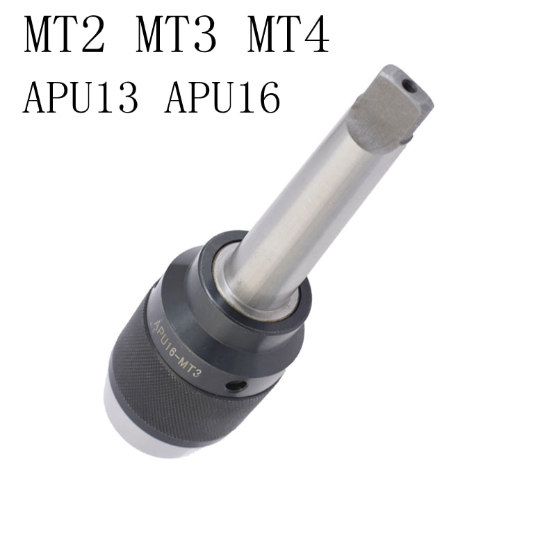 Aansluiten boorkop voor freesmachine MTA MT2 MT3 MT4 APU13 APU16 Mohs MTA zelfspannende boorkop 1 -13mm 1-16mm