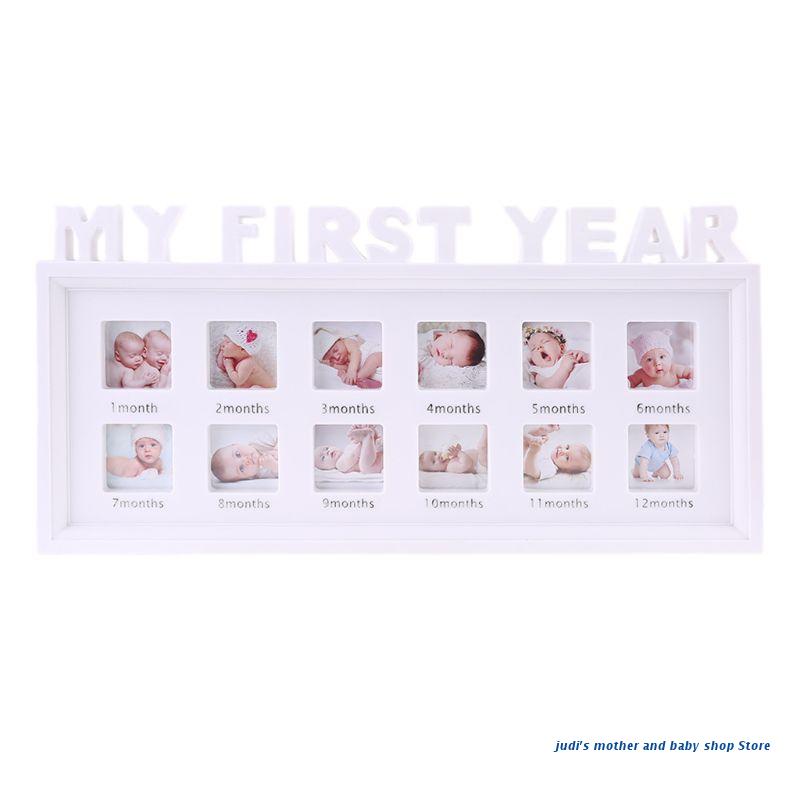 My First Year Baby Keepsake Frame 0-12 Months Pictures Photo Frame Souvenirs Kids Growing Memory Gift main image 0