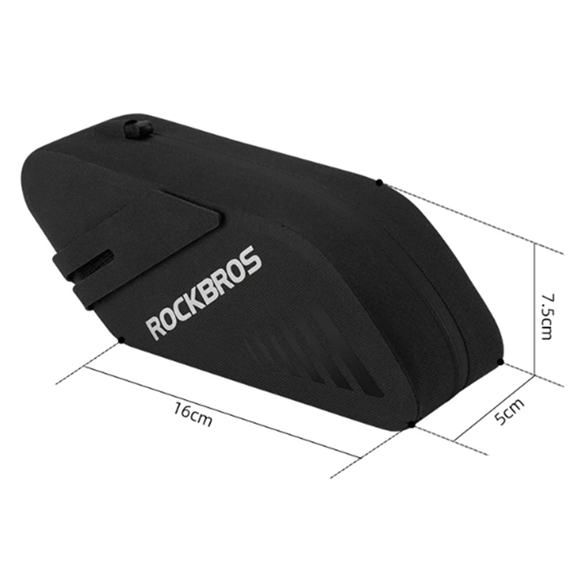 ROCKBROS-bolsa para SILLÍN de bicicleta, impermeable, con luz trasera colgante, accesorios para bicicleta de montaña y carretera, 0,6 l