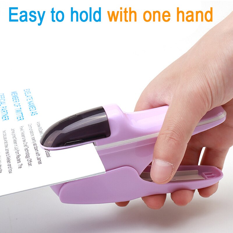 Mini Stapleless Stapler Hand-Held Without Staples Stapler for Home School Office Binding DJA99