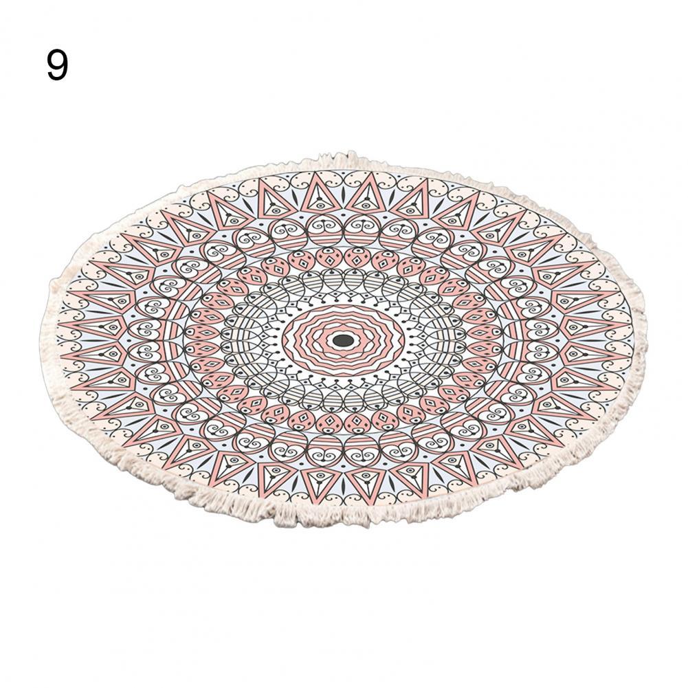Vloer Tapijt Ronde Tapijt Met Kwastje Polyester Handig Opslag Vloer Tapijt Voor Slaapkamer: 9