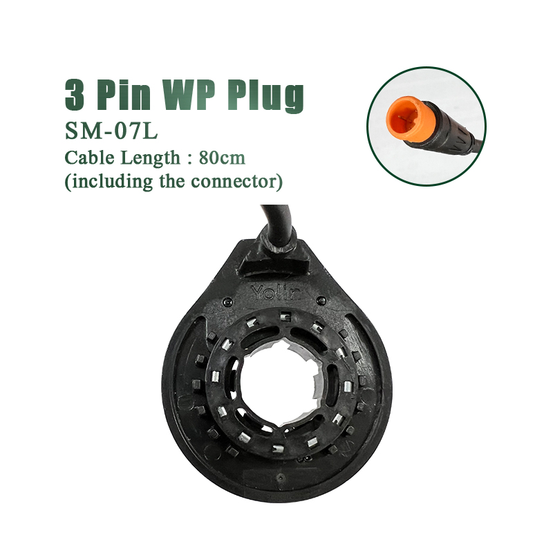 KT ebike V12L PAS Sensor 6 Magnent Dual Hall Sensors 12 Signals Electric Bike Pedal Assistant Sensor: light yellow