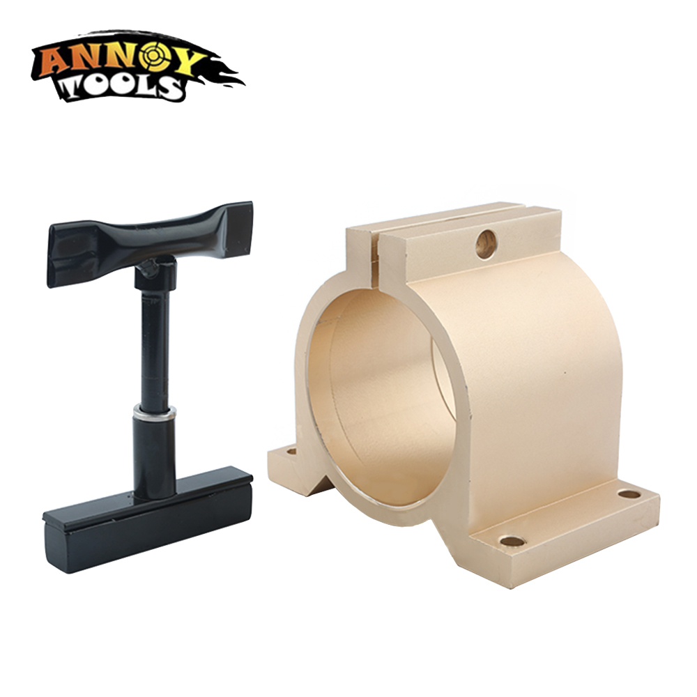 Luchtgekoelde Spindel Houder 80Mm Spindel Clamp Ondersteuning 80Mm Diameter Verstelbare Beugel Voor Cnc Freesmachine