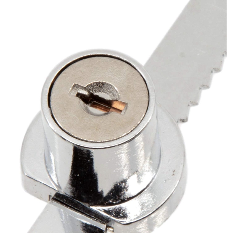 Vetrina serratura scorrevole porta a cricchetto serratura a cricchetto serratura di sicurezza in vetro con 2 chiavi