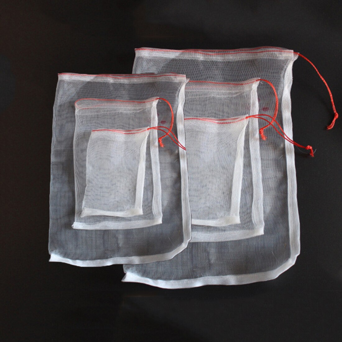 100 Pcs Fruit Vegetable Protect Net Bag Drawstring Against Insect Pest Bird For Garden Tools Yard Farm Supplies Accessories