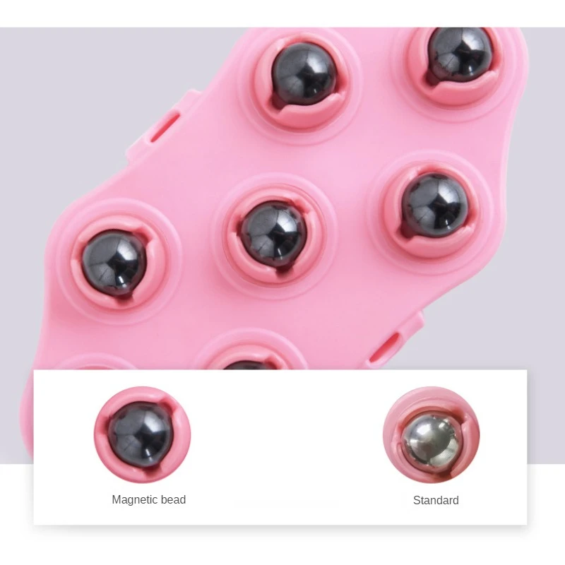 Roller ball kropsmassage handske anti-cellulite muskel smertelindring relax massager til nakke ryg skulder balder ansigtsløft værktøj