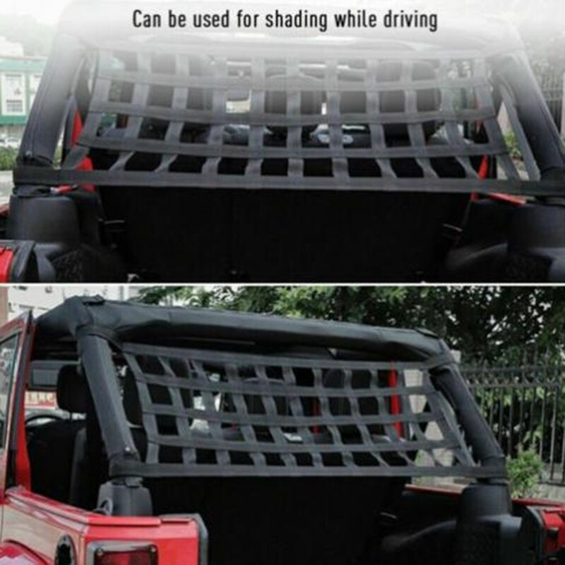 Samochód wielofunkcyjny dach hamak netto przechowalnia ładunków siatka pokrowiec na samochód pasuje robić jeep kowboj TJ JK JL