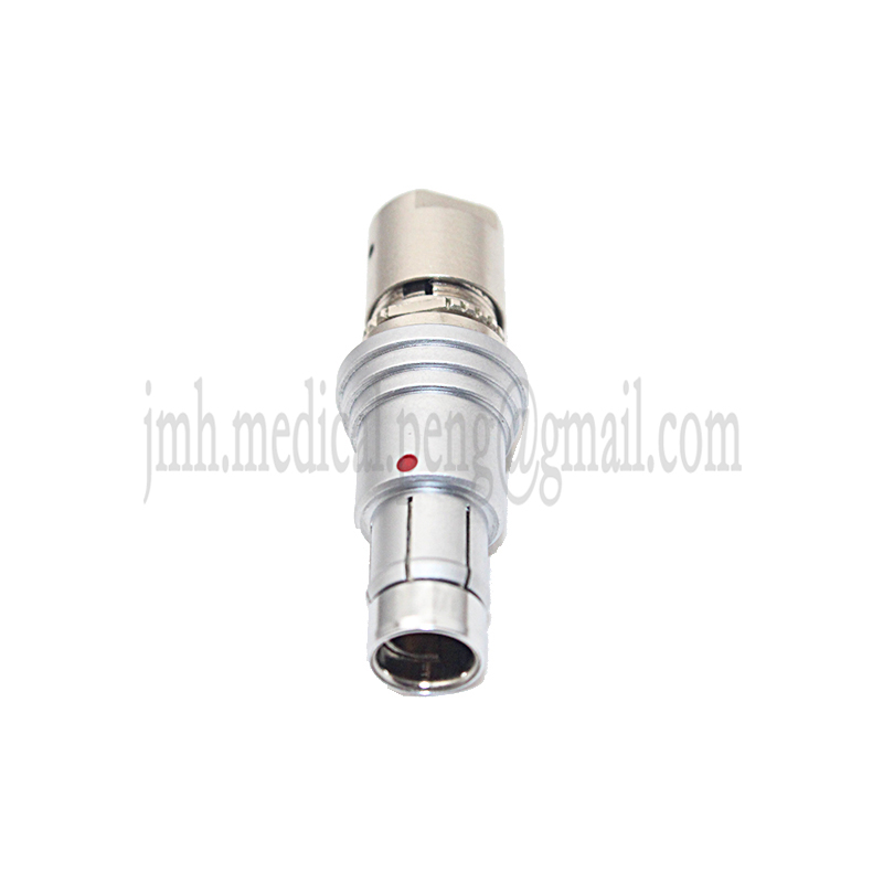 Compatible Fischer 102 M9 0F 2 3 4 5 7 9Pin Short Push-pull Self-locking Round Plug Socket Half-moon Positioning Pin Connector: Lavender / 9P