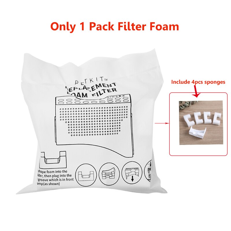 Xiaomi Petkit Smart Kat Hond Drinkwater Drinker Intelligente Warming Water Dispenser Upgrade De Tweede Generatie Huisdier Feeder: 1Pack Filter Foam